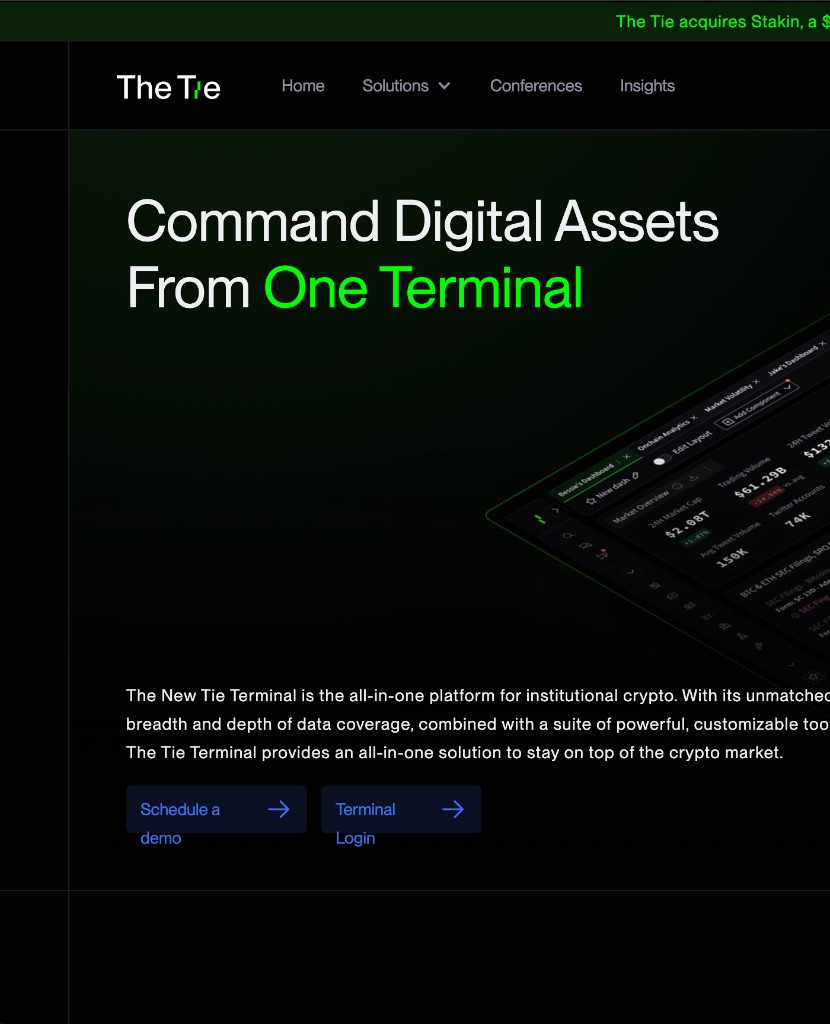 The Tie Terminal product preview